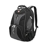 SWISSGEAR 1900 ScanSmart TSA Laptop Backpack Fits 17 Inch Laptop with RFID Protection and Tablet Pocket, Grey/Black, 19-Inch