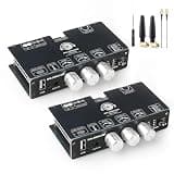 2PCS TW100U 100W Mono Amplifier Board, TPA3116D2 Digital Power Amp Module with Built-in Step-up Voltage Circuit (19V/24V), Supports TWS Wireless Pairing, Bluetooth 5.3, AUX, USB Input, DC 12-24V