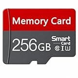 256GB TF Card with Adapter,High Speed Memory Card, UHS-I C10 A1 Memory TF Card for Tablet/Mobile Phone/Camera/Car Audio/Game Console Red