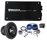 Sundown Audio SA-10 V.3 D2 Bundle: 10 in 3000W Peak / 1500W RMS Dual 2 Ohm Car Subwoofer, Krypton M4 6000W Peak 1500W RMS Mono 1 Ohm Amplifier, RWK0CU 0 Gauge 100% Copper OFC Wiring Kit, 3-Items