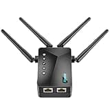 WiFi Extender Signal Booster Covers Up to 15000 Sq Ft for Home and Gaming, with Ethernet Port, Strongest Long Range Internet Extender & Plug in Wireless Repeater, Eliminates Dead Zones and Buffering