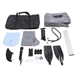 ChengyuWei 1 Person Inflatable Kayak Set, Portable Blow Up Canoe Boat with Hand Pump, Paddle and Storage Bag, Thickened PVC Proof Kayak for Fishing and Water Adventure (Blue)