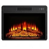 MEGAWISE Electric Fireplace Insert, 18-Inch Mantel Heater