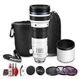 OM SYSTEM M.Zuiko 150-400mm f/4.5 TC 1.25x is PRO Lens, Micro Four Thirds Super Telephoto Zoom Lens, 300-800mm Equivalent, Built-in Teleconverter (Bundle)