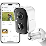 Security Cameras Wireless Outdoor, 2K Cameras for Home Security with Color Night Vision, SD/Cloud Storage,Longer Battery Life, Weatherproof, AI Motion Detection, Spotlight Siren Alarm
