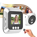 Door Peephole Camera, 2.8in Ultra Bright TFT LCD Display Video Doorbell, 135° Wide Angle, Night Vision 720P Door Security Camera for Household