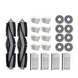 Dust Bag Hepa Filter Main Side Brush Mop Dustbin,Compatible with Ecovacs Deebot X1 Omni / T10 Omni Accessories Robot Vacuum Cleaner Parts(22PCS)
