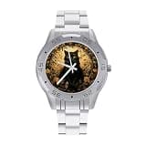 FekiLoot Watches for Men Big Face Stainless Steel Wristwatch Casual Watch