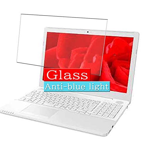 Synvy Anti Blue Light Tempered Glass Screen Protector, Compatible with FUJITSU FMV LIFEBOOK AH50 / B3 FMVA50B3W2 15.6" 9H Screen Film Protectors (Active Area Cover Only)