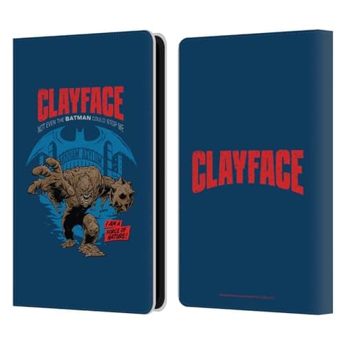 Head Case Designs Officially Licensed Batman DC Comics Clayface Villains Breakout Leather Wallet Case Compatible with Kindle Paperwhite 5 (2021)