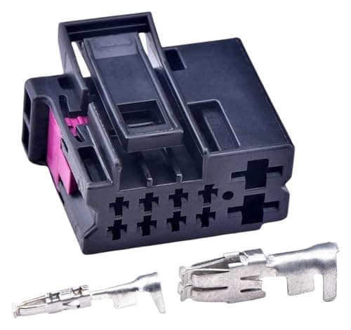 XCKGTESF 10 Pin Female 1.5 6.3 Series Automotive Composite Connector Car Oil Pump Controller 8Z0972701 8Z0 972 701(5pcs)(1 Pcs)