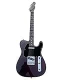 Solid Body Electric Guitar, Midnight Purple Matching Headstock, Single-Coils, Full Size 6-String for Stage (Guitarra Electrica)