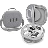 Hard Carrying Case Compatible with Meta Quest 3/ Quest 3S Mixed Reality Headset, VR Gaming Headsets Travel Storage Holder Bag for Touch Controllers and Accessories with Shoulder Strap&Pocket-Grey