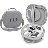 Hard Carrying Case Compatible with Meta Quest 3/ Quest 3S Mixed Reality Headset, VR Gaming Headsets Travel Storage Holder Bag for Touch Controllers and Accessories with Shoulder Strap&Pocket-Grey