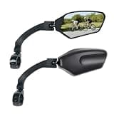 TXZSXS Adjustable Handlebar Bike Mirrors, Left & Right Bicycle Mirror Set,Universal Bike Mirrors,HD Shatterproof Mirror, 360° Rotatable, Compatible with MTB, E-bikes, Bicycle,Scooter(1 Pair)