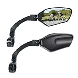TXZSXS Adjustable Handlebar Bike Mirrors, Left & Right Bicycle Mirror Set,Universal Bike Mirrors,HD Shatterproof Mirror, 360° Rotatable, Compatible with MTB, E-bikes, Bicycle,Scooter(1 Pair)