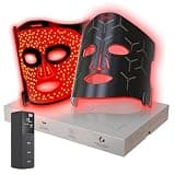 Infrared Red Light Therapy Mask: High Energy Skincare Device for Glowing Skin – Ultra-Thin 1.8mm 4.6oz, 830nm 633nm 590nm, Cordless Red Light Therapy for Face Luxury Gift - Generation II Updated