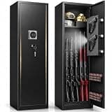 ANXINWEI Gun Safe for Rifles & Pistols, Digital Keypad, Adjustable Shelves