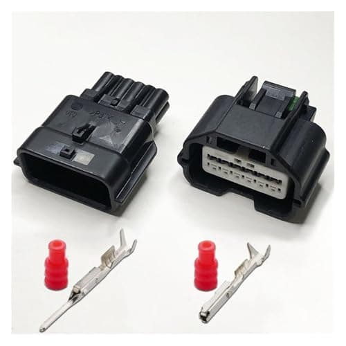 AICNRUT 0.6mm Automotive ABS Connector DJ7021K-0.6 Meter Pressure Connection 2P/3P/6P/8P/10P/12P Terminal(10P,1 Set) AICNRUT(12P,5 Sets)