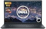 Dell Inspiron Laptop, 15.6" FHD Touchscreen Business & Student Laptop Computer, 32GB RAM 1.5TB Storage (1TB SSD+512GB External), AMD Ryzen 7 7730U Processor, Windows 11 Pro, Black
