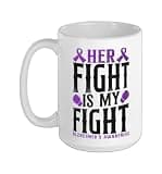 Alzheimer's Dementia Awareness Support Mom Grandma Vintage Ceramic Mug, White, 15oz