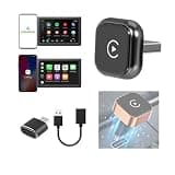 Bgyhdusim Wireless CarPlay & Android Auto Adapter for Citroen Spacetourer 2016-2024,Ultra Mini Dongle Converts Easy Setup Plug and Play,Black