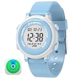 Chargeworx Kids Digital Watch with Apple Find My Tracker Smart Watch Alternative for Boys & Girls Water-Resistant Sports Watch with Alarm, Stopwatch & Soft Silicone Band great Gift for Kids & Toddlers
