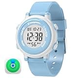 Chargeworx Kids Digital Watch with Apple Find My Tracker Smart Watch Alternative for Boys & Girls Water-Resistant Sports Watch with Alarm, Stopwatch & Soft Silicone Band great Gift for Kids & Toddlers