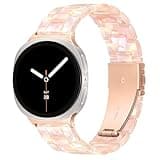 YGTIECS Resin Strap Only Compatible with Samsung Galaxy Watch 8 Band 40mm 44mm, for Galaxy Watch 8 Classic Band 46mm, 20mm Soft Resin Replacement for Samsung Watch 8 Bands/Watch 8 Classic Band