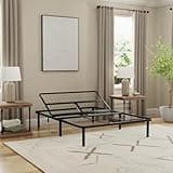 Teemful Adjustable Bed Base, California King Bed Frame, Black Head Up Bed Base, No Tool Assembly, 850 lb Capacity, for Memory Foam Latex Hybrid Innerspring Mattresses