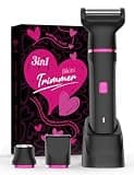 RISINA 3-in-1 Bikini Trimmer for Women, Women's Razors for Shaving, Black