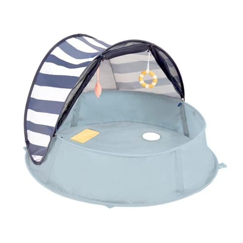 Babymoov Aquani Tent & Pool 3 in 1 Pop Up Tent, Kiddie Pool and Play Area (Summer 2024 Essential), Marine, One Size