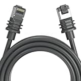Goqvuzo Ethernet Extension Cable, Ethernet Cable Extender, Satellite Replacement Parts 1200Mbps High Speed Waterproof Plug-and-Play Network Cord, for Home Office Grey 23M