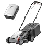Litheli Cordless Lawn Mower 14 Inch, 5.0Ah Battery Powered Push Mower, Long-Running Battery Lawn Mower for Mid-Sized Lawn Care