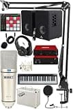 Studio Equipment Bundle - Monitor, Microphone, Audio Interface, Headphones, MIDI Keyboard for Music Production