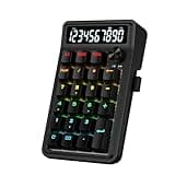 Redragon K733 PRO Wireless Gasket RGB Number Pad, 22 Keys Mechanical Numpad w/PC & Calculate Modes, 10 Digits Calculator Display, Knob Control, 5-Layer Noise Dampening, Creamy Custom Linear Switch