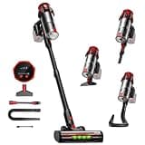 Cordless Vacuum Cleaner for Milwaukee Battery, 45KPA 400W Self-Standing Stick Vacuum with Green Dust Light, Anti-Tangle Brush Lightweight Vacuum for Home, Garage, Workshop, Pet(Battery Not Included)