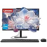 Lenovo IdeaCentre All-in-One Desktop Computer, 24" FHD Anti-Glare IPS Display, 16GB RAM, 512GB SSD, Intel 4-Core Processor, Wi-Fi 6, Bluetooth 5.2, Windows 11 Home, Everyday Use AIO