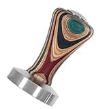 Tamper Tool Espresso | Calibrated Pressure Tamper - Stainless Steel Flat Base Wood Handle for Coffee Grounds Espresso Machines Accessory 51mm 53mm 58mm