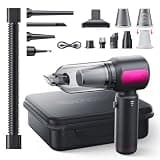 REWONDER Car Vacuum Cleaner High Power, 22000Pa Vacuum Cleaner & 110000RPM Air Duster, Handheld Vacuum with 7800mAh Battery, Storage Bag & Multi-Nozzles for Car, Home, Office