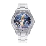 FekiLoot Watches for Men Big Face Stainless Steel Wristwatch Casual Watch