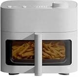 8 Qt. Crispinator Air Fryer W/Powerful DC Motor & 450°F Max Temp, Concrete - The Sleek UI Has Built-in LED Shake/flip Notifications That Trigger Halfway Through Cooking For Evenly Crisped Chicken