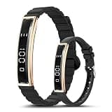 Smart Bracelet for Women, Health Activity Fitness Trackers, 24/7 Heart Rate, HRV, Blood Oxygen & Stress Monitor, 24H Sleep Tracker, Smart Wristband with 2 Bands, Free APP for iOS & Android,Black Gold