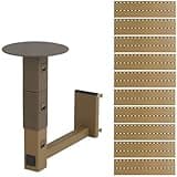 Helmet Wall Mount Display Panel Board, Heavy Duty Headgear Storage Rack Hanging Brackets for Cosplay Sport Gear Goods(Tan,10 Mount Panels)