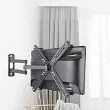 TV Stand TV Wall Mount, TV Mount with Swivel Tilt & Extension Arm, for Most 17-27 Inch Holeless Display