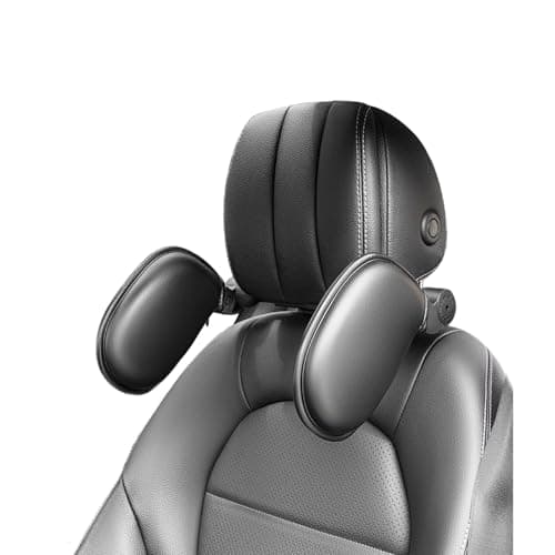 Geavonyg Travel Pillow Headrest Cushion with Ergonomic Design for Vehicle Backseat Removable Breathable Headrest Child Friendly Travel Neck Rest with Memory Foam