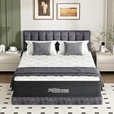 CHABATREE 12 Inch Full Mattress,Hybrid Pocket Spring Mattress in a Box, Medium Firm, Fiberglass Free, Edge Support & Back Pain Relief for Family Use,White