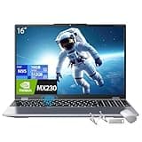 TOPGRO 16" Business Laptop Core N95, GeForce MX230, 16GB DDR4 RAM, 512GB SSD,Win 11 Pro,FHD Display, Gaming Computer,WiFi 5,Bluetooth 4.2,Backlit Keyboard,Fingerprint Unlock, Lightweight Laptops