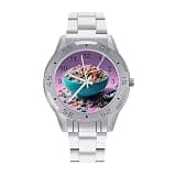 FekiLoot Watches for Men Big Face Stainless Steel Wristwatch Casual Watch