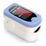 HealthSmart Pulse Oximeter for Fingertip, Displays Blood Oxygen Saturation & Pulse Rate, Accurate & Reliable, Batteries & Lanyard Included